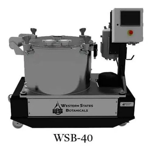 Benchtop & Floor Centrifuges, stainless drum centrifuge on black base with control box
