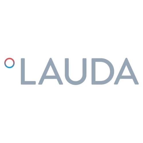 Lauda Chillers & Circulators, grey Lauda brand logo on a white background