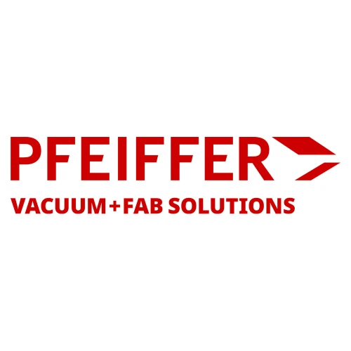 Pfeiffer HiScroll Vacuum Pumps, brand logo in red lettering on white background