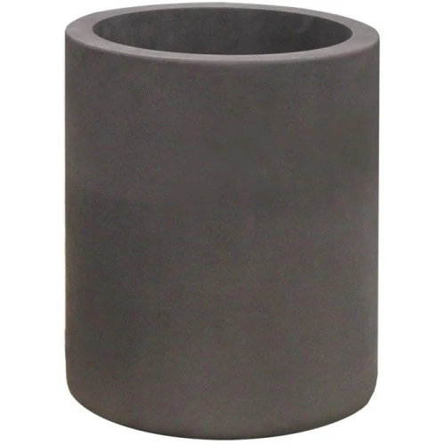 Induction Heater Replacement Parts, grey cylindrical crucible on a white background