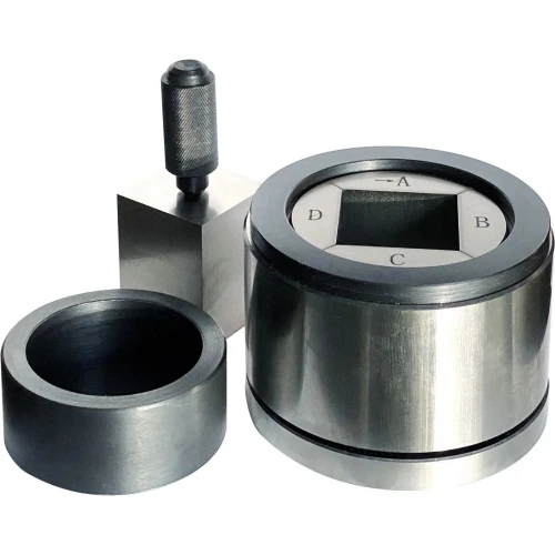 Dry Pressing Die Sets, steel die with square opening, sleeve ring and plunger block