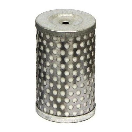 Ai Vacuum Pump Parts & Accessories, perforated metal filter cartridge with white element, close-up