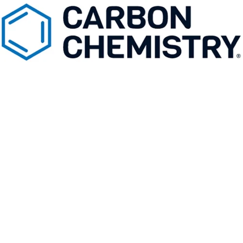 Carbon Chemistry Filtration Media, blue and black Carbon Chemistry brand logo