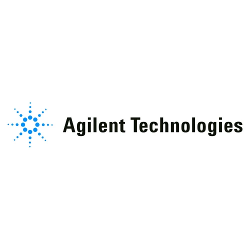 Agilent Vacuum Pumps, brand logo with blue starburst mark and black lettering on white