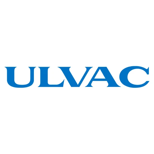 ULVAC Vacuum Pumps, brand logo in blue lettering on white background