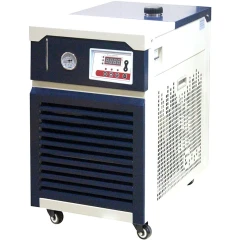 Ai C30 10L Recirculating Chiller, -30°C, navy and white cabinet with pressure gauge, display and casters