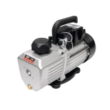 CPS VPS12DU 12 CFM 2-Stage Vacuum Pump, silver and black pump with carry handle and oil cap