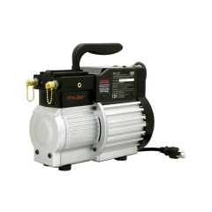 CPS TRS21 Recovery Pump, RMAK Version, silver and black pump with carry handle, brass ports and power cord