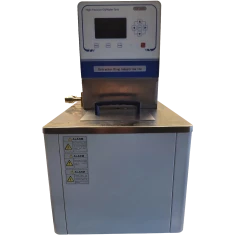 SK 300C Heated Circulator, Oil and Water Bath, stainless tank with screen control panel and side hose fitting