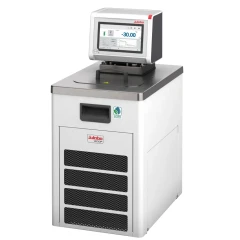 Julabo MAGIO MS-1200F Refrigerated Circulator, white unit with touchscreen head, steel top and mesh vents