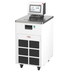 Julabo MAGIO MX-2500F Refrigerated Circulator, white floor unit with steel top, touchscreen controller and casters