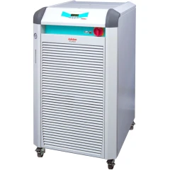Julabo FL4003 30L Recirculating Chiller, -20°C, grey cabinet with louvred front, display, red switch and casters
