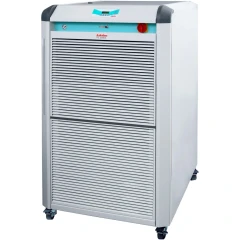 Julabo FL20006 -25°C Recirculating Chiller, large grey cabinet with two louvred front sections and casters