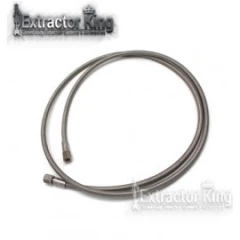 12 ft x 3/8" JIC PTFE Stainless Braided Hose – view 2