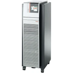Julabo Presto A80t -80 to 250°C Circulator, slim grey and black tower, touchscreen at top, vented front, wheels