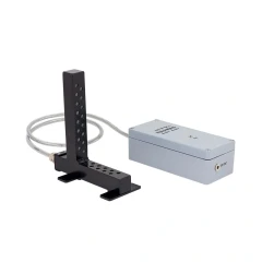 Radwag DJ-05 Antistatic Ionizer, black L-shaped emitter bar cabled to a grey control box