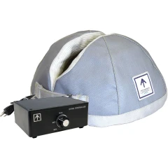 Ai 5L HeatedShield 400C Heating Top, grey fabric dome heating cover with black controller box and plug
