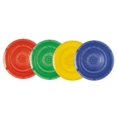Cuvette Rack and Ultra-Micro Cuvette Caps, round caps in red, green, yellow and blue, no rack shown