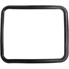 Ai AT Series Silicone Vacuum Oven Door Gasket, black rectangular gasket with rounded corners