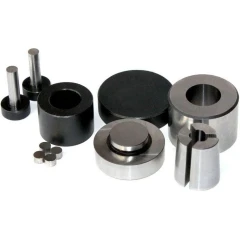 Ai 6mm Easy-Retrieve Dry Pressing Die Set, steel and black die parts, plungers, split sleeve and small pellets