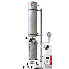 Ai 50L Rotovap Condenser Insulation Sleeve, grey fabric sleeves wrapped around the condensers of a rotovap