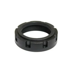 Ai Flask Cap for Small-Neck 10L SolventVap, black threaded ring nut with notched outer edge