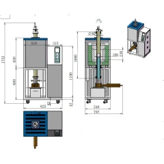 1700°C Vertical Quenching Furnace, 60-100mm OD – view 2