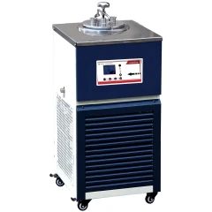Ai T80 -80°C 5L 316L Cold Trap, KF25, ETL, navy and white cabinet with stainless lid, control panel and casters