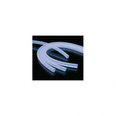 Ai P04M Peristaltic Pump Silicone Tubing, clear flexible tubing lengths on a black background, small inset
