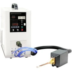 Ai IHG06A3 6.6kW 600-1100 kHz Induction Heater, white cabinet with control panel, hoses and handheld coil head
