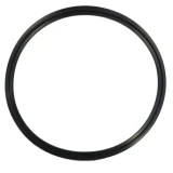 8" Tri-Clamp Gasket, Viton or Buna-N, thin black rubber ring gasket, white background