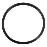 8" Tri-Clamp Gasket, Viton or Buna-N, thin black rubber ring gasket, white background