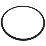 10" Tri-Clamp Gasket, Viton or Buna-N, large thin black rubber ring gasket, white background