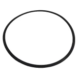 12" Tri-Clamp Gasket, Viton or Buna-N, large thin black rubber ring gasket, white background