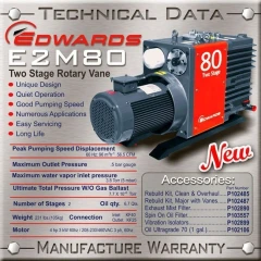 Edwards E2M80 57 CFM Dual-Stage Vacuum Pump – view 3