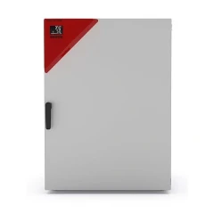 Binder CB-S 260 CO2 Incubator, light grey cabinet front with red corner panel, display and door handle