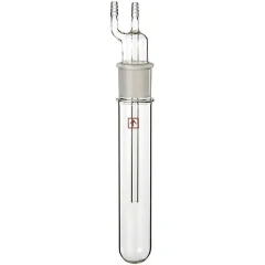 Ai 500mL Openable Glass Trap for T40 Gen 2, clear glass tube with ground joint head and two upward barbs