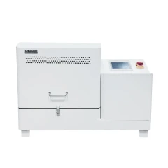 Planetary Ball Mill 4x3L, 12L Gear-Drive, white cabinet with front handle and side touchscreen control box