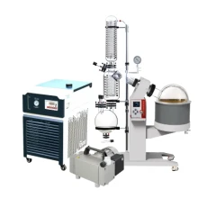 Ai SolventVap 10L w/ -30°C Chiller & Welch Pump, rotovap with glass condensers, bath, chiller and pump