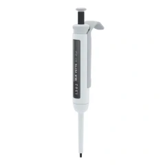 IKA PETTE Vario Adjustable Pipette, white and grey pipette with plunger and volume window