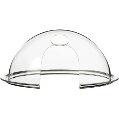 Ai SolventVap Plexiglass Water Bath Cover, clear dome cover with cut-out opening, white background