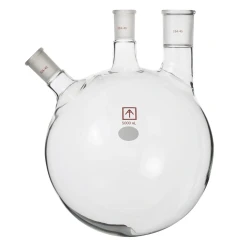 Ai 5L Heavy Wall 3-Neck Round Bottom Flask, clear glass round flask with three ground joint necks