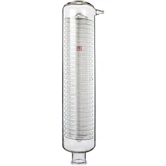 Ai SE130 50L Glass Main Condenser, tall clear glass condenser with inner coil and side hose port