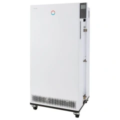 LAUDA Integral IN 1590 XTW, -90 to 220C, tall white floor cabinet with side control panel, fittings and casters