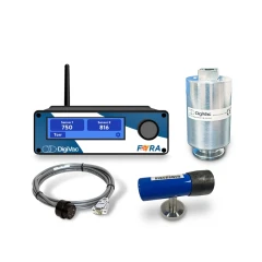 DigiVac FYRA End of Primary Drying Gauge, controller with antenna and display, two sensors and a cable