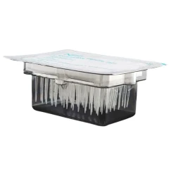 NEST Hamilton Tips, Clear, Barcoded, Blister, clear tips in a rack sealed in a blister pack with foil lid