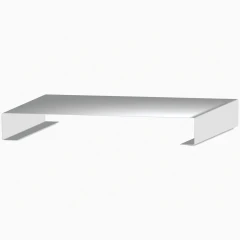 Ai Stackable Aluminum Shelf, 3.2/7.5/16 CF, plain shelf with folded legs, rendered drawing