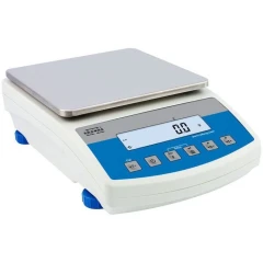 Radwag WLC 2/A2 2000g 0.01g Precision Balance, white balance with square stainless pan and blue keypad display