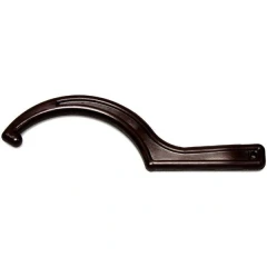 Ai SolventVap Rotary Flask Cap Spanner, dark brown curved hook spanner, white background