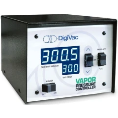 DigiVac Vapor Pressure Controller (VPC), black box with blue digital displays and rocker switches
